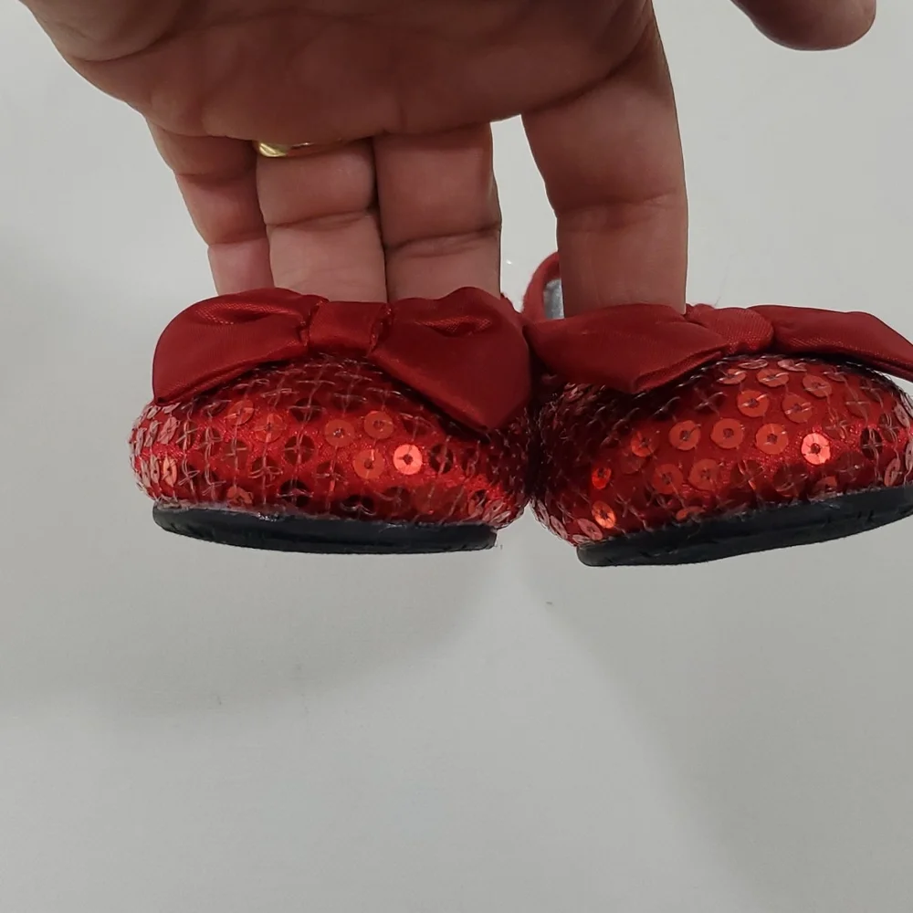 Ruby red dress shoes baby girl size 3